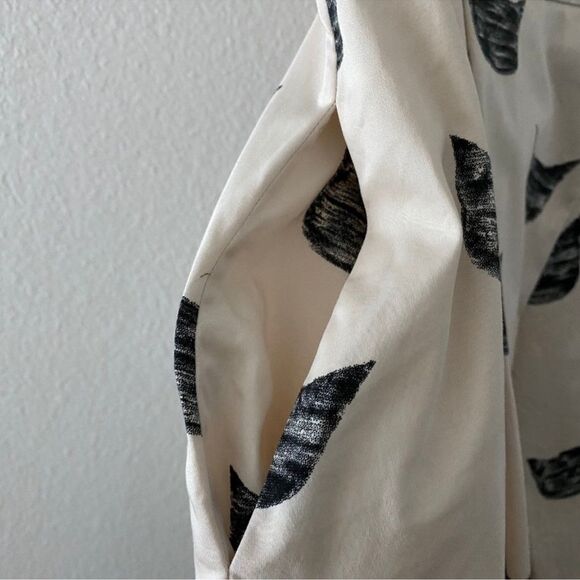 Leah Reena Goren x Anthropologie Cat Block Print White Dress Women's 6 - Picture 6 of 7